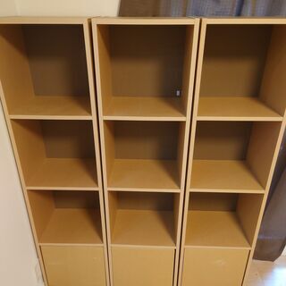 大幅値下げ＞無印良品　パルプボードボックス・タテヨコＡ４サイズ・４段 （幅437.5×奥行29×高さ144cm）の画像
