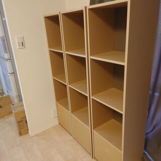 大幅値下げ＞無印良品　パルプボードボックス・タテヨコＡ４サイズ・４段 （幅437.5×奥行29×高さ144cm）の画像
