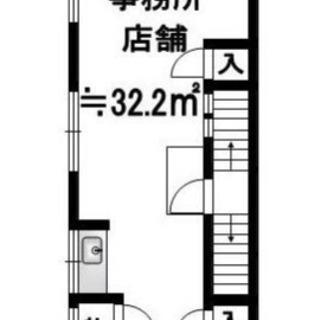 ★貸店舗・事務所★上野芝駅１分　駅前ビル２階　３２．２㎡　明るい室内