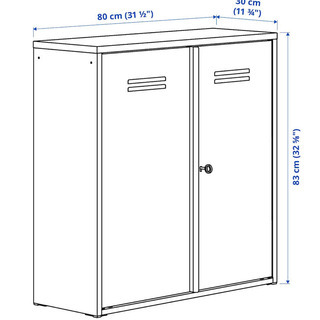 キャビネット　鍵付き扉　IKEA　３の画像