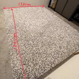 【引取限定/江東区】IKEA ふかふかラグ 133×180 美品