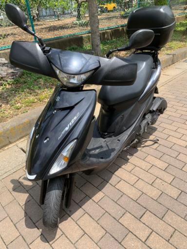 スズキ SUZUKI アドレスV125S CF4MA ADDRESS 黒 自賠責10月　トップケース付き 通勤快速 125cc スクーター　アドバイスv125 車体