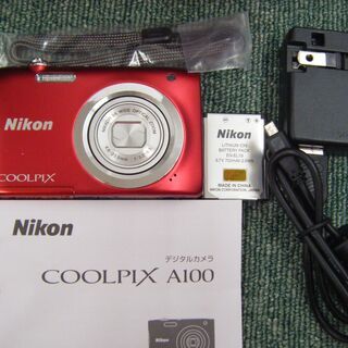 ニコン　A100　デジカメ　中古品