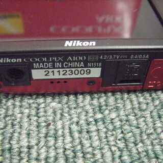ニコン　A100　デジカメ　中古品の画像