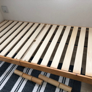 (受け取り者決まりました)すのこベッドフレーム0円でお譲りします！の画像