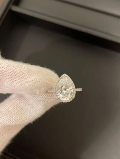 お値段交渉可！最高級人工ダイヤモンド　 sonaダイヤモンドドロップリング