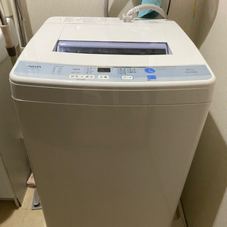 【最終価格】15年製AQUA 高濃度洗浄クリーン　6kg洗濯機　
