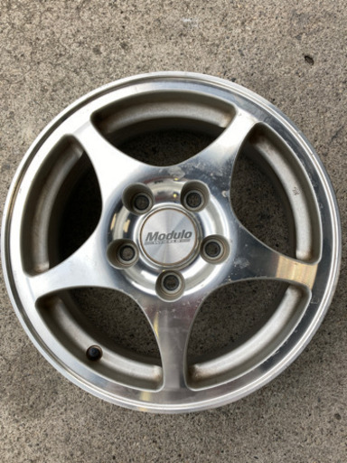 15インチ 5穴アルミホイール4本セット、ホンダモデューロ、