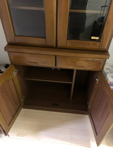 食器棚　上下セパレート　美品