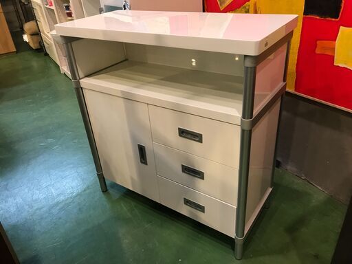 【愛品館八千代店】ニトリ　キッチンキャビネット　SILKY【愛八KT】