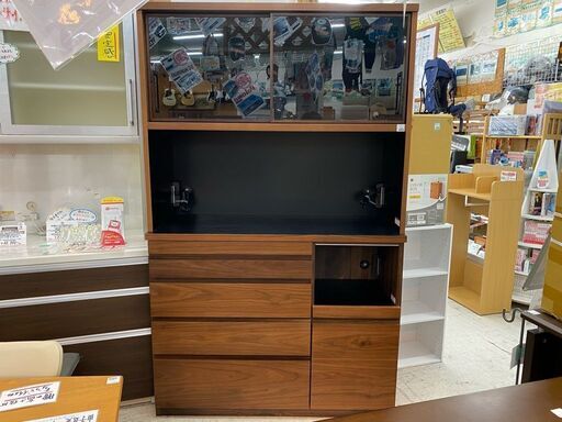 【愛品館 江戸川店】河口家具製作所 キッチンボード 食器棚 ID:159-006541-007