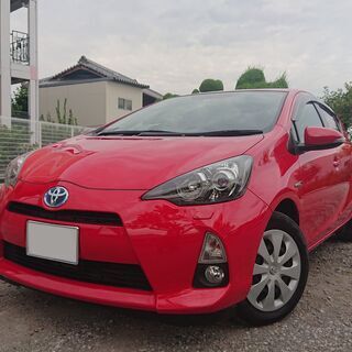 2014　トヨタ　アクア　G　レッド　修復歴なし　車検2021年...