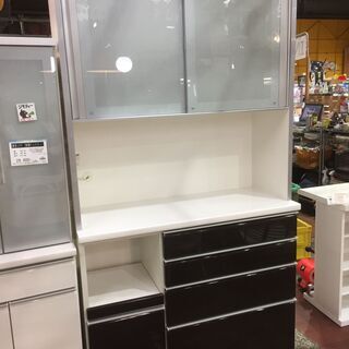 【愛品館市原店】松田家具 スライド扉キッチンボード 