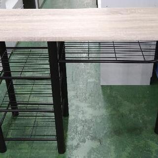 弘益　ハイテーブル3点セット　120×40×89の画像