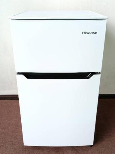 全品半額SALE‼️美品✨ /Hisense/ハイセンス/2019年製/2ドア冷凍冷蔵庫/93L/HR-B95A/配送可能/9000円→4500円✨/0627d
