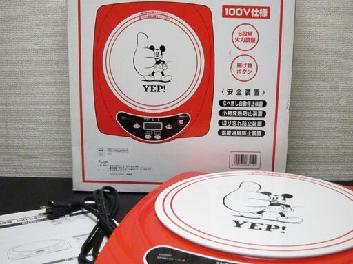 未使用☆IH電磁調理器 DIH-04(MK) ディズニー DISNEY VINTAGE COMIC COLLECTION ドウシシャ