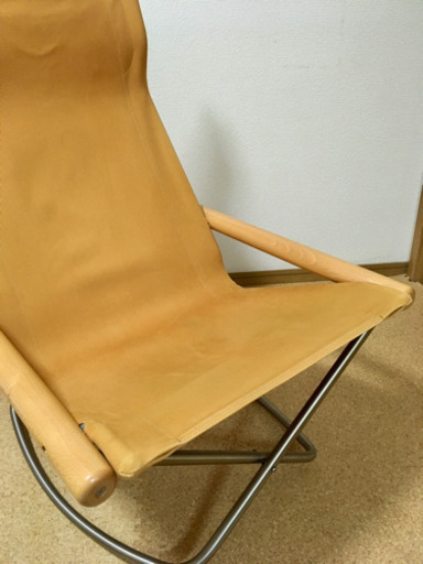ニーチェア NychairX ロッキング ナチュラル×キャメル 折り畳み