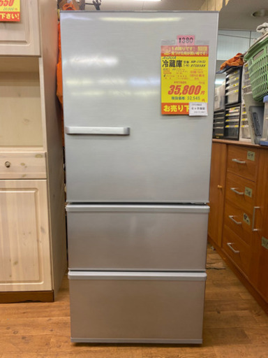 I380 AQUA 3ドア冷蔵庫　2019年式