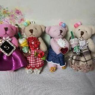 夏休みハッピー企画❗️縫わないくまちゃんストラップの画像