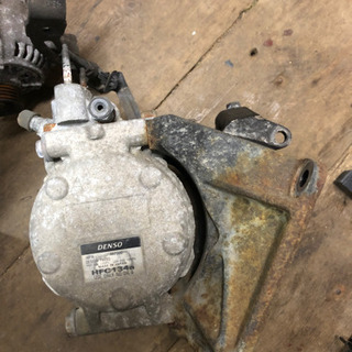 100系チェイサー　エアコンコンプレッサー＋高圧低圧配管セットの画像