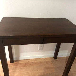 木製　テーブル　デスク　引き出し　机　の画像