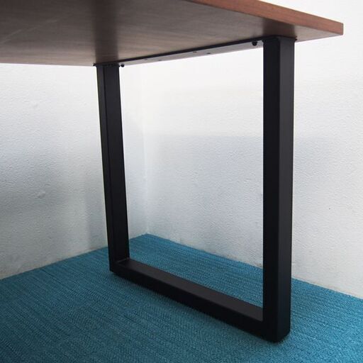 【使用3ヵ月】Kanademono THE TABLE / ラバーウッドT × Black Steel ダイニングテーブル 幅1800 奥行800 高さ710mm (EA34)