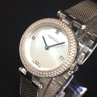 超美品！　GUCCI グッチ　シェル文字盤　ビンテージ　レディース腕時計 駅南やまご質店オンラインショップ / グッチ YA126532 Gタイムレス