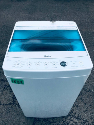 ②✨2017年製✨1682番 Haier✨全自動電気洗濯機✨JW-C55A‼️