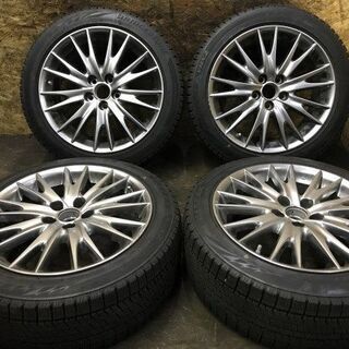 【BS BLIZZAK VRX2 235/45R18】【レクサス GS 後期 バージョンL 純正ホイール 8J5HPCD114.3+45】バリ溝 マークX クラウン等にも　(VTK370) クレジットカード QR決済可能