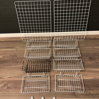 【美品】DIYラック　ワイヤーネット 11点セット
