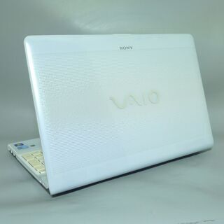 ホワイト色 ノートパソコン 中古良品 15.5型 SONY VPCEB48FJ Core i3 4GB 500G DVDRW 無線LAN Bluetooth webカメラ Windows10 Office