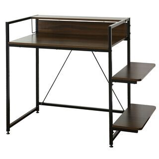 Bパソコンデスク【アマリア80㎝／ウォルナット色】 デスク 幅8...