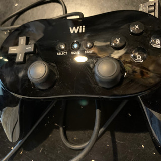 Wii クラシック　コントローラー　ブラックの画像