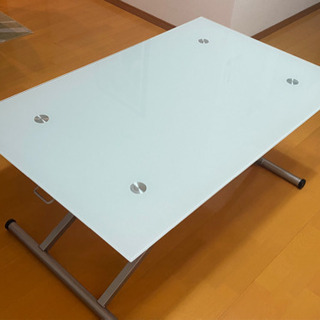 ☆期間限定出品☆ ガラス天板テーブル/Glass-top Table