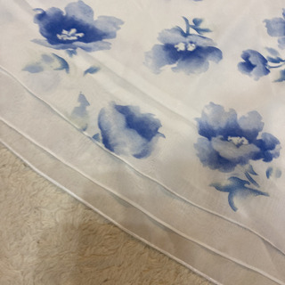 美品★水色　大きいサイズ★ ノースリーブ　キャミ　ワンピース 4L の画像