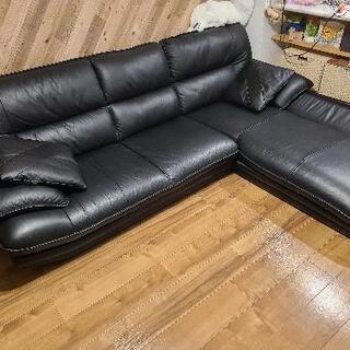 ニトリカウチソファーロゾ4黒 ニトリ カウチソファ ロゾ4