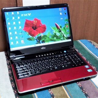 🔽値下げ⇩✅送料無料/高性能🆙Core i5/大容量！HDD320GB/快適♬メモリ4GB/HDMI📺/光沢液晶✨/Microsof Offce 2019📒✎/すぐ使えるWindows10♪/すぐ繋がるWi-Fi📶/DVDSマルチ(コピー可)💿/高速☆彡USB3.0/SDカードスロット🅌/10キー付きKB/点検整備清掃済み😊/FUJITSU LIFEBOOK NF/G70ルビーレッド✨0/No.10707の画像