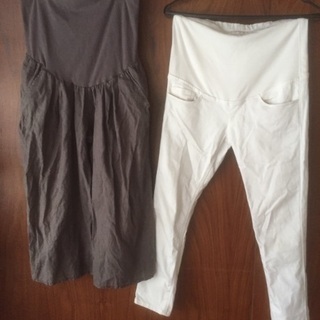 2枚セット 無印良品 マタニティパンツ