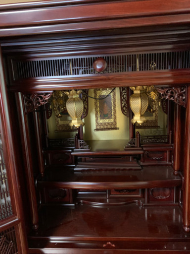 ７月いっぱいで決まらない場合は廃棄処分しますので今月中にお願いします！仏壇　未使用品