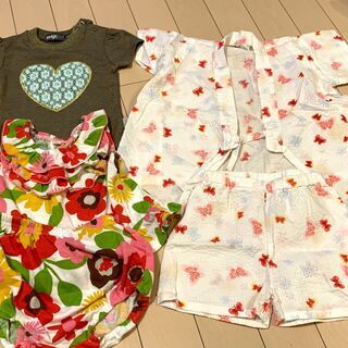 【値下げしました】ベビー服 女の子9点 70～80cm (サイズ80の甚平・水着含む)の画像