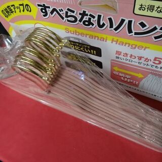 未使用　すべらないハンガー　10本組　　人気のピンク色　ps2の画像