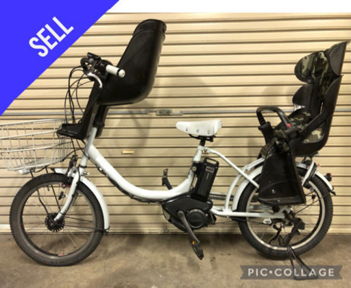 電動自転車☆ブリヂストン ビッケⅡ 3人乗 残キロSW☆