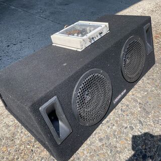 ウーハー　アンプ　ジャンク品　動作未確認　手渡しのみ