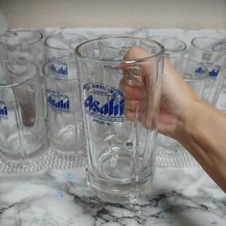 アサヒビールジョッキ９本・コカコーラグラス１本の画像