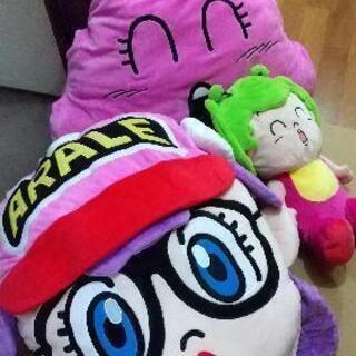 アラレちゃん他クッション
