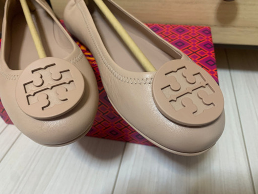 【新品未使用】Tory Burch ミニー トラベル レザーフラットシューズ