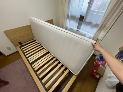 無印良品 ベッド (セミシングル2つ/引き出し付き)