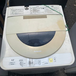 national 洗濯機 ジャンク 500円差し上げますの画像