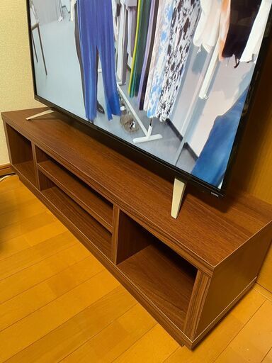【美品】スリムTV台 32〜43インチ対応　アイリスオーヤマ製