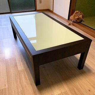 ローテブル　収納 引出し付き